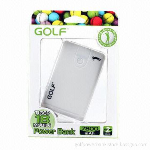 7,800mAh power bank, elegant book-shaped design, dual USB output ports